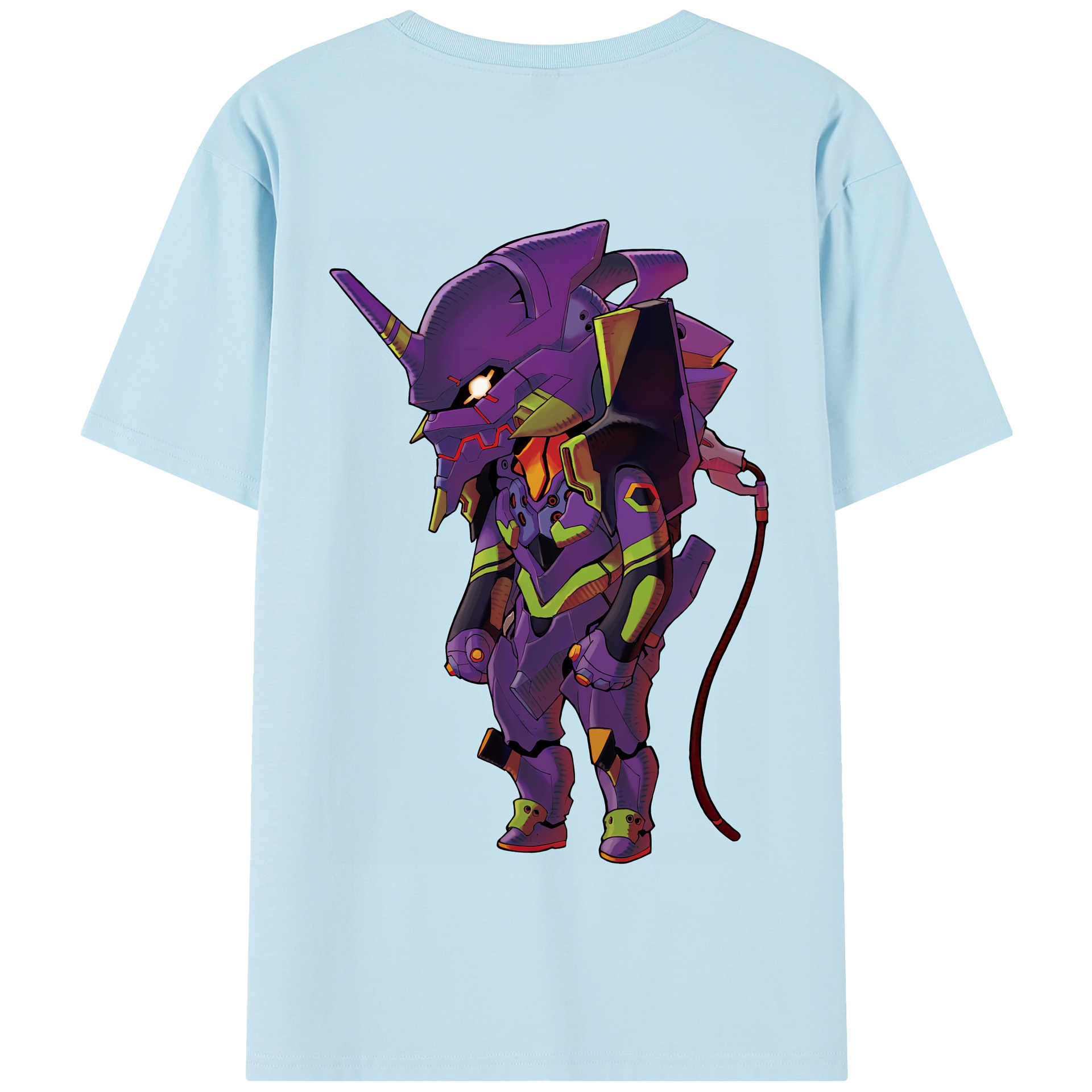（画像用） EVA 新世紀エヴァンゲリオン 綿100％半袖Tシャツ（背面プリント）